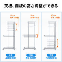 サンワサプライ チルト天板パソコンラック W650 グレー RAC-EC20 1個（直送品）