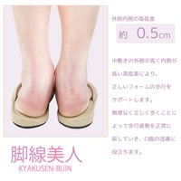 【スリッパ】オクムラ脚線美人スリッパ　Mサイズ　ベージュ 1足（直送品）
