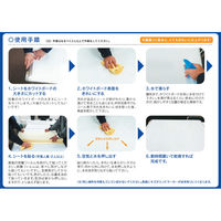 ホワイトボードシート 透明 420×300mm A3 2枚入 ホワイトボードをきれいに再生・復活 WST-A3 1セット(1巻×12)（直送品）