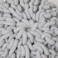 ローププフ グレー　クッションスツール　 LAKOLE/ラコレ