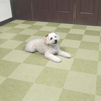 サンコー バリアフリータイルマット 無地8枚入 グリーン＆ライトグリーン KD-33 1個（8枚入）