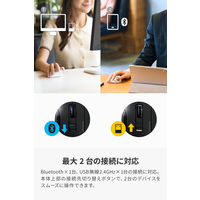 トラックボールマウス 親指 25mm ワイヤレス 小型 静音 5ボタン ホワイト M-MT1MRSAWH エレコム 1個（直送品）