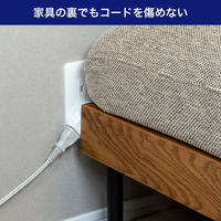 朝日電器 回転アダプター 耐雷 ホワイト A-390SB(W) 1個（直送品）