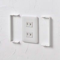 朝日電器 安全コンセントカバー 1連用 ホワイト AN-C01B(W) 1個（直送品）