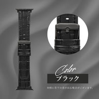オウルテック Apple Watch 38-42mmクロコダイルレザーバンド ヴォルガール OWL-AWBSVRG02-LB 1個（直送品）