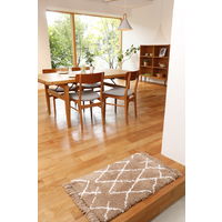 萩原 ずっと触りたくなるシンプルでお洒落なデザインのラグ ノア アイボリー 600007714 1枚（直送品）