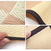 萩原 丸洗いできる抗菌機能付きい草風カーペット 倉間 本間6畳 ベージュ 81955360 1枚（直送品）