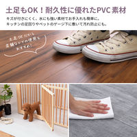 萩原 貼ってはがせる ウッド調フロアタイル 91.4cm×15.2cm×0.3cm ホワイト 81955983 1セット(12枚入)