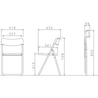 【軒先渡し】サンケイ GARDE STUDIO ノワール 折りたたみチェア ブラック NT-FC-21112 1セット(4脚入)（直送品）