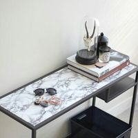 菊池襖紙工場 デコスタイル 粘着シート 90cmx2m カッティングシール 大理石ホワイト 11134 1セット(3本)