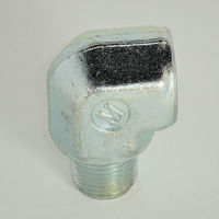 マルエム産業 高圧 鋼製 ネジ継手 メスオスエルボ(Rc×R)3価クロメート処理品 1/4 LCM 1/4-10 1包(10個入)（直送品）