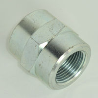 マルエム産業 高圧 鋼製 ネジ継手 ソケット(Rc)3価クロメート処理品 1” SS 1"-10 1包(10個入)（直送品）