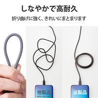 USBケーブル 2m USB（A）-USB Type-Cケーブル なめらか高耐久 グレー MPA-ACSS20GY エレコム
