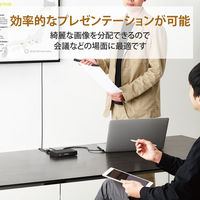 HDMI分配器 4K/60P対応 1入力/2出力 スプリッター VSP-HDP12BK ブラック 1個 エレコム（直送品）