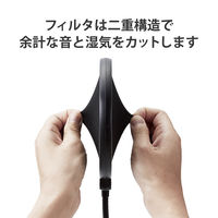 ポップガード ポップブロッカー クランプ式 フレキシブルアーム HS-PG15BK ブラック 1個 エレコム