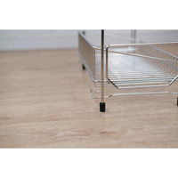 パール金属 水切りラック 2段 スリム ステンレス製 まな板受け付き アットアクア 335651 1個（直送品）