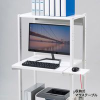 サンワサプライ RoHS10対応レーザープリンタ収納ラック（W650×D610mm） RAC-506 1個（直送品）