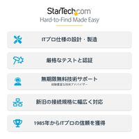 Startech.com USB-C-Mini DisplayPort 変換アダプタ/4K60Hz HBR2/30cm一体型ケーブル CDP2MDPEC 1個