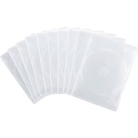 サンワサプライ DVDトールケース(4枚収納・10枚セット・クリア) DVD-TN4-10CL 1個