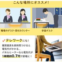 サンワサプライ デスクパネルヒーター　(取り付け金具付き) PH-DESK1W2 1個（直送品）