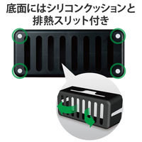 エレコム 多機能ケーブル収納ボックス/スタンド付/小/ブラック EKC-BOX003BK 1個