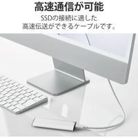 タイプCケーブル (USB-C to C) PD対応 100W USB4 80cm USB4-APCC5P08SV エレコム 1本（直送品）