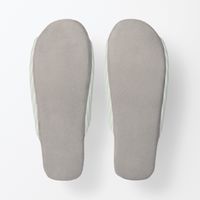 無印良品 綿サッカー織 履き心地やわらか足なりスリッパ Ｌ ２５～２７．５ｃｍ用 グリーン 良品計画