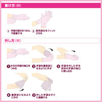 サラヤ ハイブリッドグローブ　さくら　Sサイズ　使い捨て手袋　パウダーフリー 粉なし 53518 1箱（150枚入）