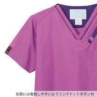 フォーク スクラブ チャコールグレー×ダークグレー L 7042SC-26-L 1枚（直送品）