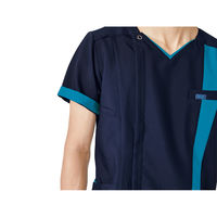 フォーク メンズジップスクラブ ダークネイビー×ライム LL 7058SC-37-LL 1枚（直送品）