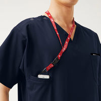 フォーク スクラブ スモークピンク×ダークネイビー LL 7116SC-3-LL 1枚（直送品）