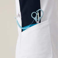 フォーク ジップスクラブ ホワイト×シアンブルー 4L 7120SC-1-4L 1枚（直送品）