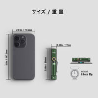 NICRON L74mini G 首振り グリーン 400LM L74mini-G 1個（直送品）
