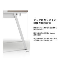 【軒先渡し】LASHローカウンター 幅1500×奥行900×高さ720mm オーク天板/ブラック脚 1台（直送品）