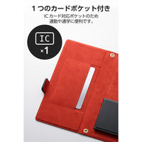 スマホケース 手帳型 多機種スマホ対応 マルチケース 自己吸着シート 薄型 軽量 ブラック P-07PLFUBK エレコム 1個（直送品）