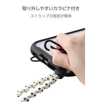 スマホショルダーストラップ 肩掛け 全機種対応 落下・紛失防止 アイボリー P-STSDH1FLSTIV エレコム 1個（直送品）