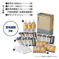 【防災セット】 キングジム 災害備蓄セット 9年保存（3日分） BCS-500 1個
