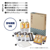 【防災セット】 キングジム 災害備蓄セット 9年保存（1日分） BCS-400 1個