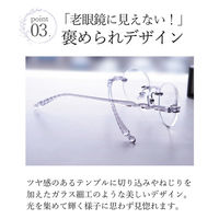 【老眼鏡 リーディンググラス】FEEL LIFE FLL-006 col.2 ベージュクリア 度数 +2.50 / 1個（直送品）