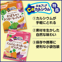 ピジョン 元気アップカルシウム かぼちゃとさつまいものクッキー 1セット（1個（2袋入）×3）栄養機能食品 9ヵ月頃から