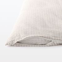 無印良品 綿 サッカー織 掛ふとんカバー Ｓ １５０×２１０ｃｍ用 グレー 良品計画