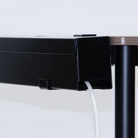 【軒先渡し】スチール配線BOX ブラック 幅1200×奥行110×高さ100mm ブラック 1台（直送品）