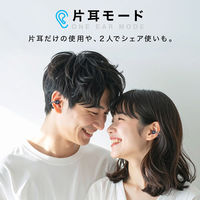 ディーエーピーネットワーク オープンイヤーイヤホン OWS 空気伝導 ワイヤレス monowa090-bk 1個（直送品）