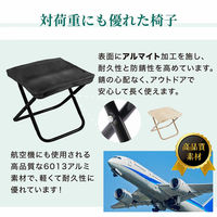 ディーエーピーネットワーク 折りたたみチェア 軽量 携帯アウトドア椅子 サンド monowa099-gy 1個（直送品）