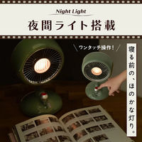 ディーエーピーネットワーク 卓上扇風機 レトロデザイン USB充電式 グリーン wasser fan008GR 1台（直送品）