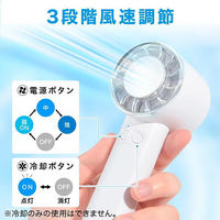 ディーエーピーネットワーク ハンディファン 冷却プレート ー12°C瞬間冷却 ホワイト wasser fan010 1個（直送品）