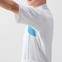 住商モンブラン ジャケット メンズ 半袖 白/ネイビー SS MJ552-0109 1枚（直送品）