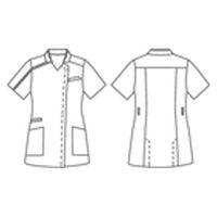 住商モンブラン スクラブ 兼用 半袖 ネイビー/グレー M MS009-8391 1枚（直送品）