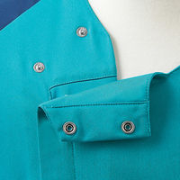 住商モンブラン スクラブ メンズ 半袖 ターコイズ/ブルー L MS855-43 1枚（直送品）