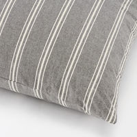 無印良品 綿洗いざらし大判クッション ７５×７５ｃｍ グレーストライプ 良品計画